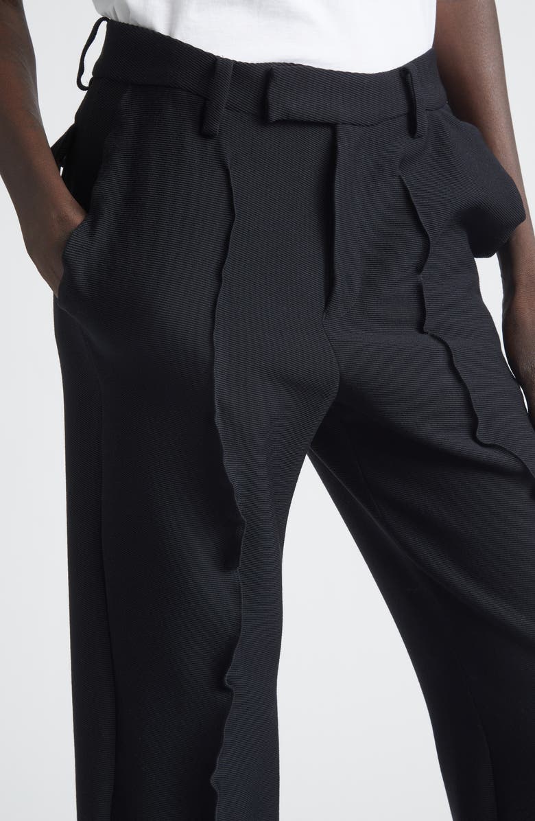 Undercover Pintuck Wool Blend Pants, Alternate, color, Black