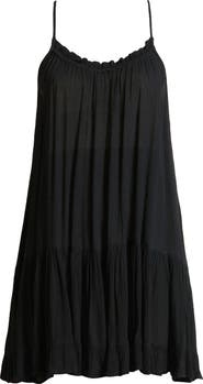 Elan Ruffle Trim Cover-Up Dress