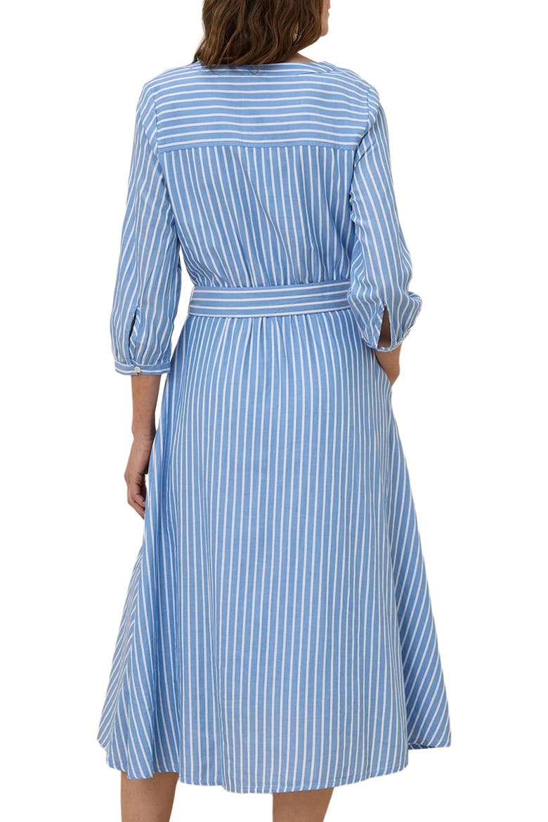 Organic Cotton Sunset Lightweight Cotton Easy Dress, Alternate, color, Blue Bondi Stripe