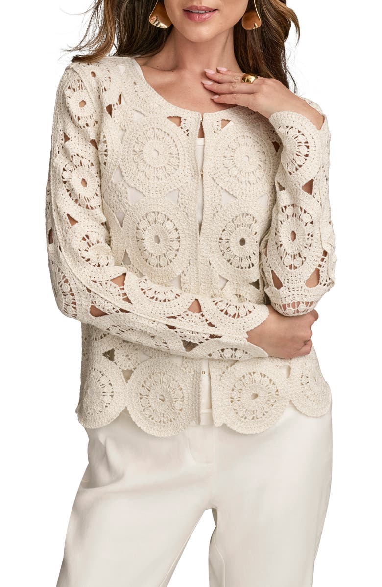 Donna Karan New York Crochet Cardigan | Nordstrom