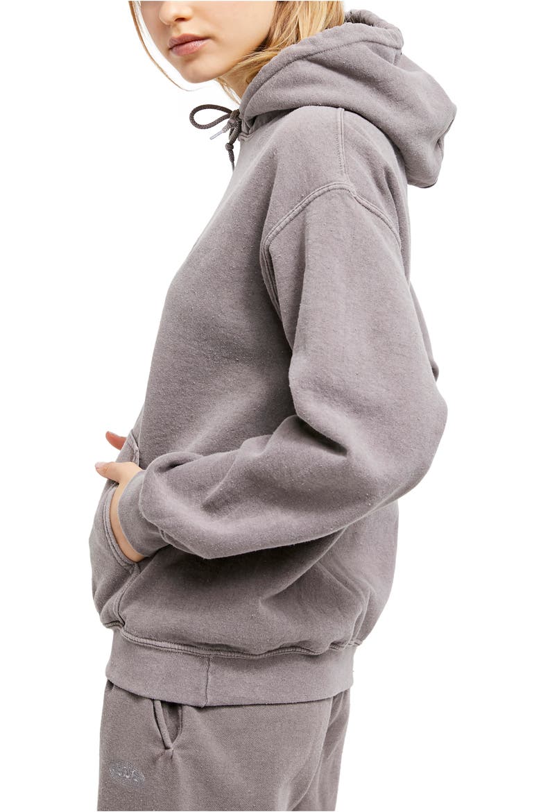Longline Hoodie, Alternate, color, CHOCOLATE