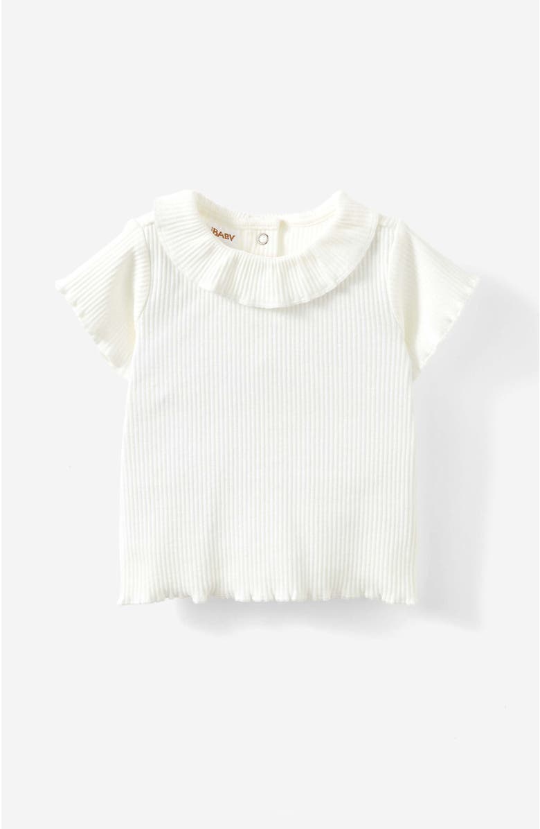 Cotton On Kids Mia Short Sleeve Rib Top, Main, color, 