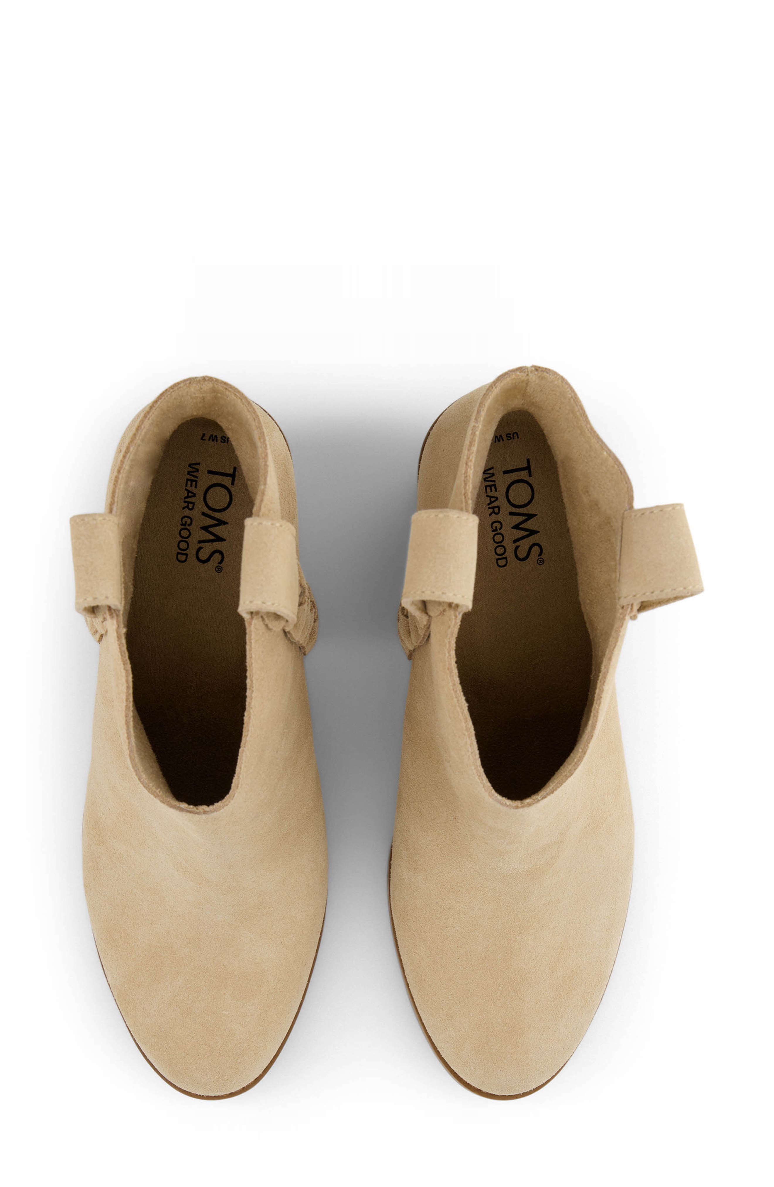 TOMS Constance Braid Bootie, Alternate, color, Natural