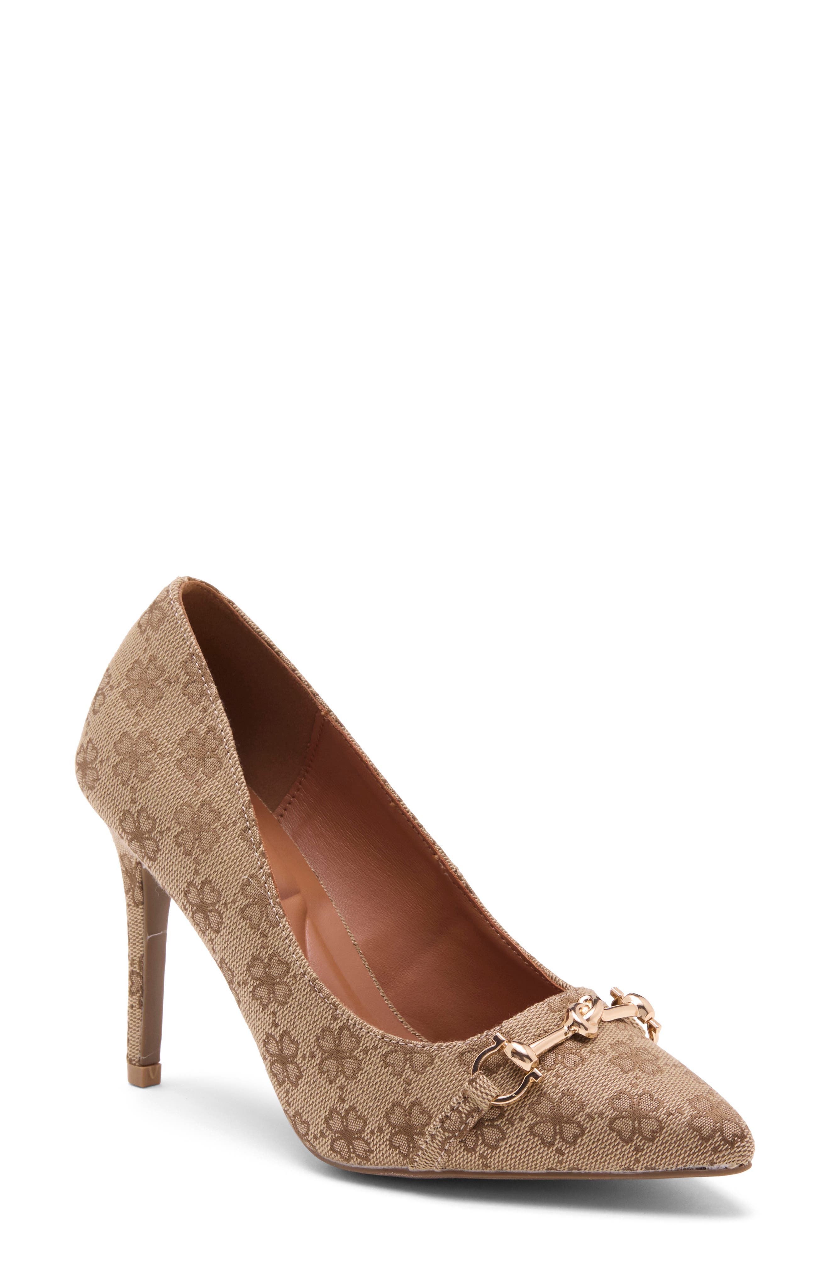 Trina Pointed Toe Pump, Main, color, BROWN FLORAL
