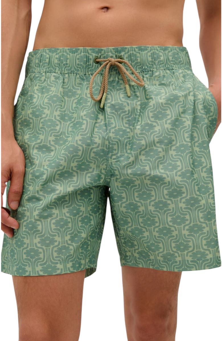 Scalpers Pines Swimsuit, Main, color, Green