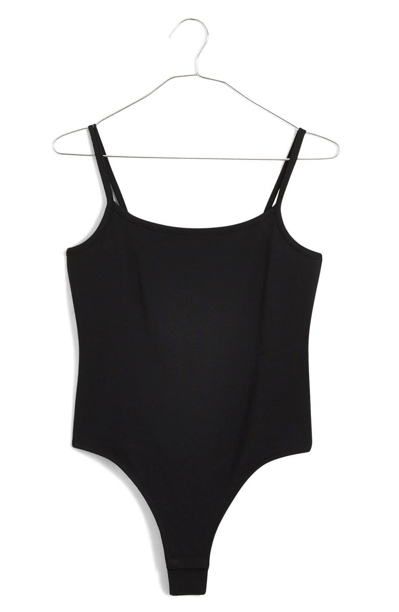 Madewell Cami Thong Bodysuit, Main, color, 