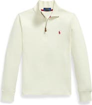 Polo Ralph Lauren Kids' Estate Rib Quarter Zip Pullover Sweater