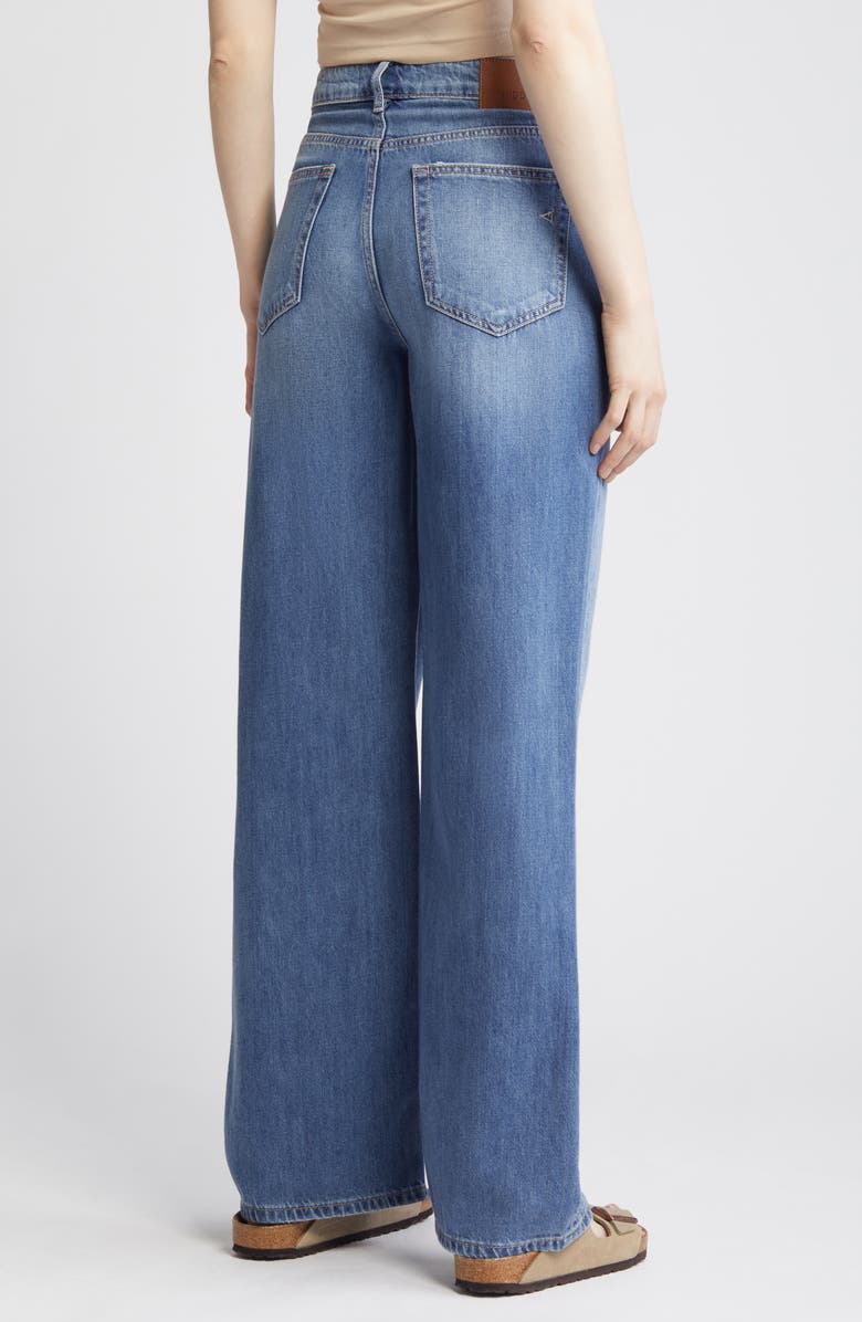 HIDDEN JEANS Crossover Wide Leg Jeans, Alternate, color, 