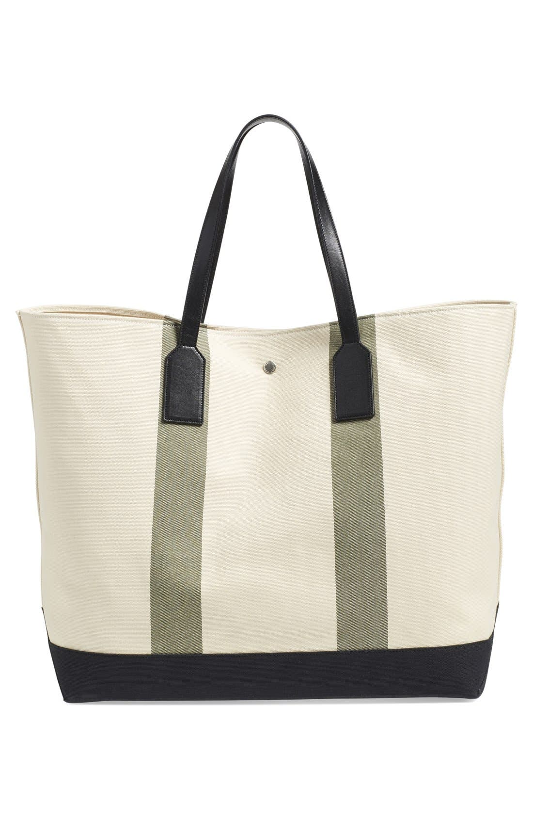 'Beach' Canvas Tote, Alternate, color, BEIGE CLAIR/ KHAKI