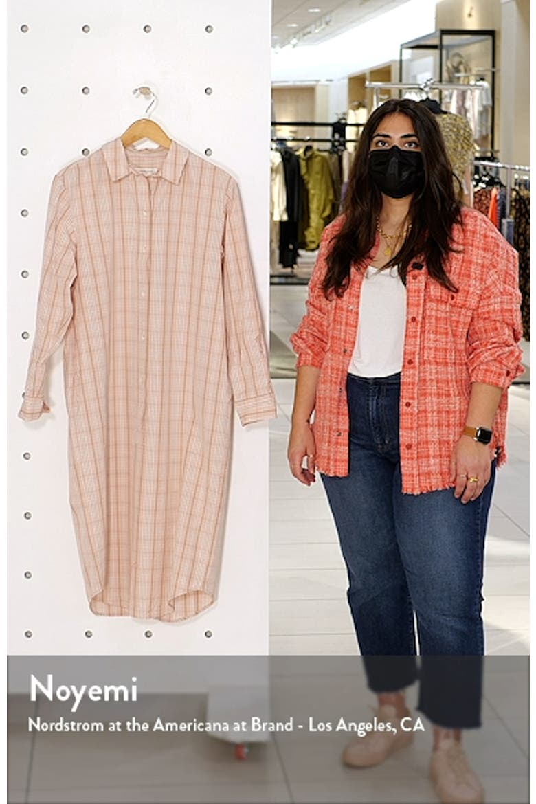 Plaid Long Sleeve Poplin Shirtdress video