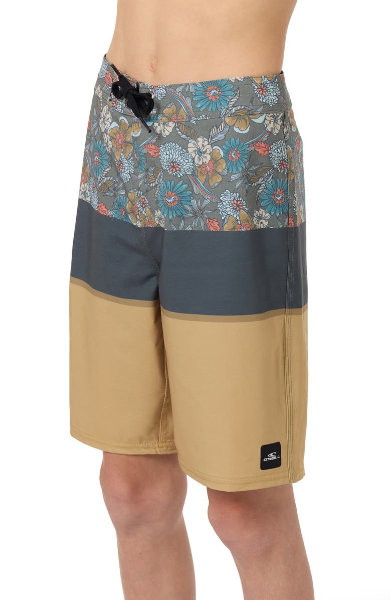 O'Neill Kids' Hyperfreak Heat Block Swim Trunks, Alternate, color, Antelope