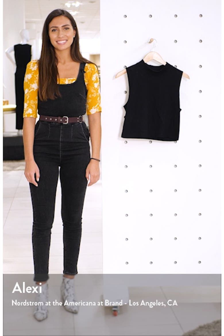 x Claudia Sulewski Mock Neck Crop Top video