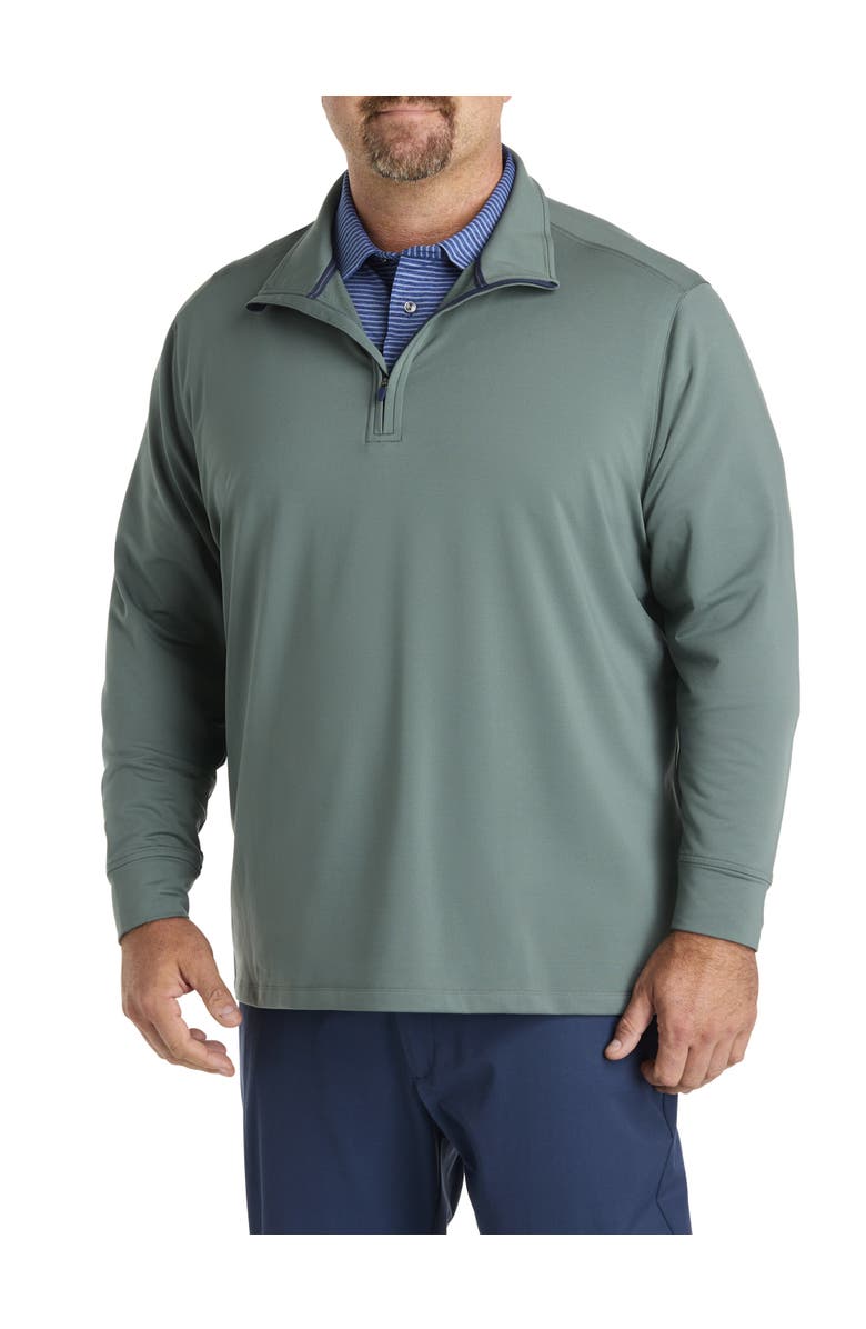 vineyard vines Big & Tall Clubhouse Performance 1/4-Zip Pullover, Main, color, Balsam