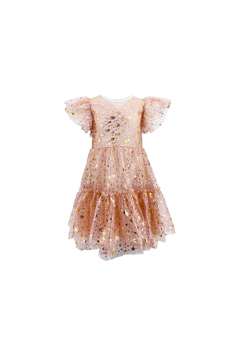 Goldie Star Dress, Alternate, color, Gold