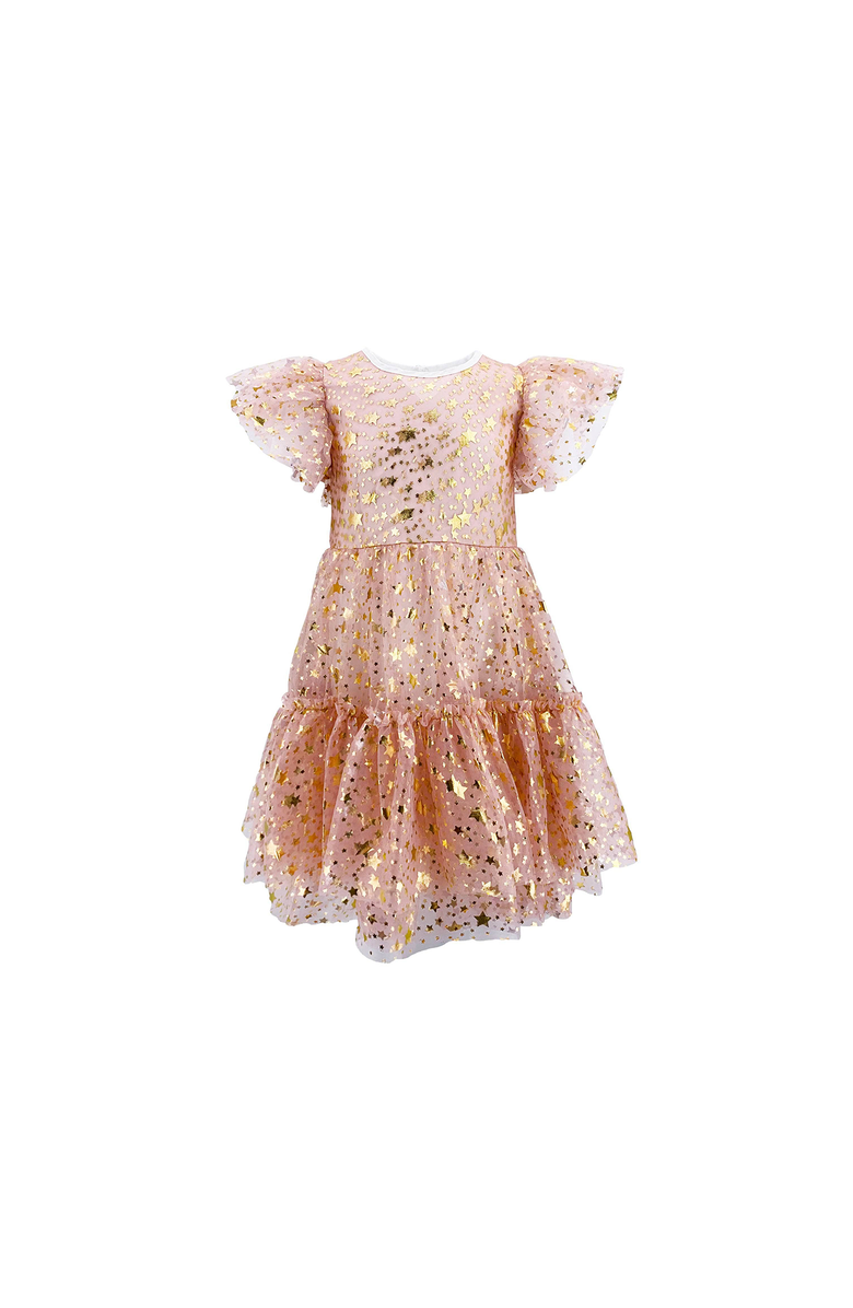 Lola + The Boys Goldie Star Dress, Alternate, color, Gold