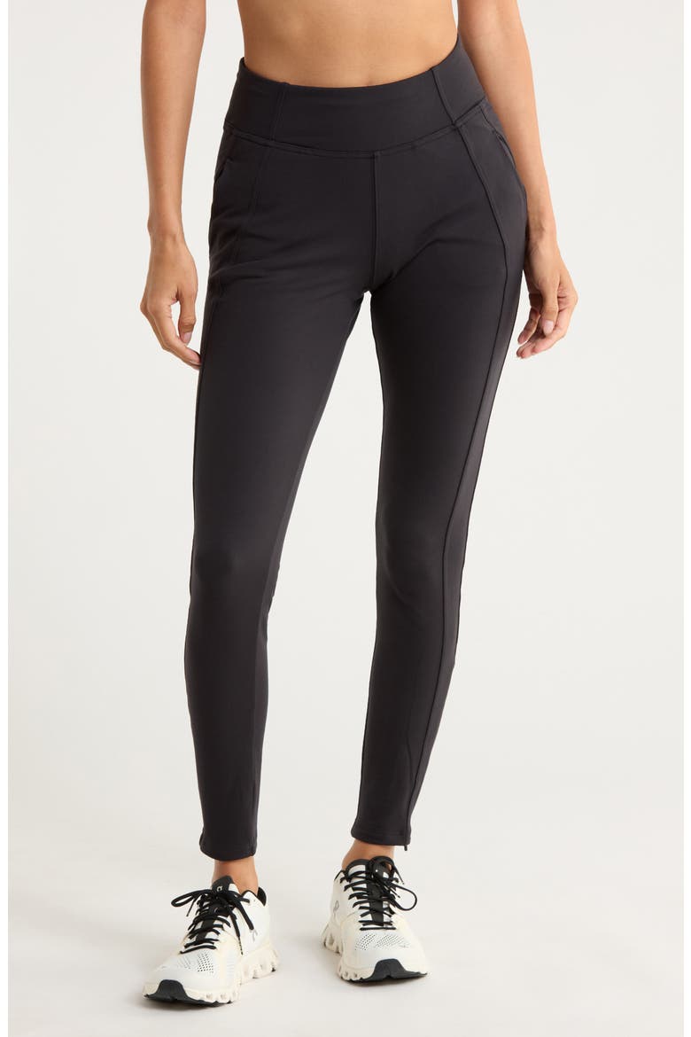 Fanatic Pocket Leggings, Main, color, RICH BLACK