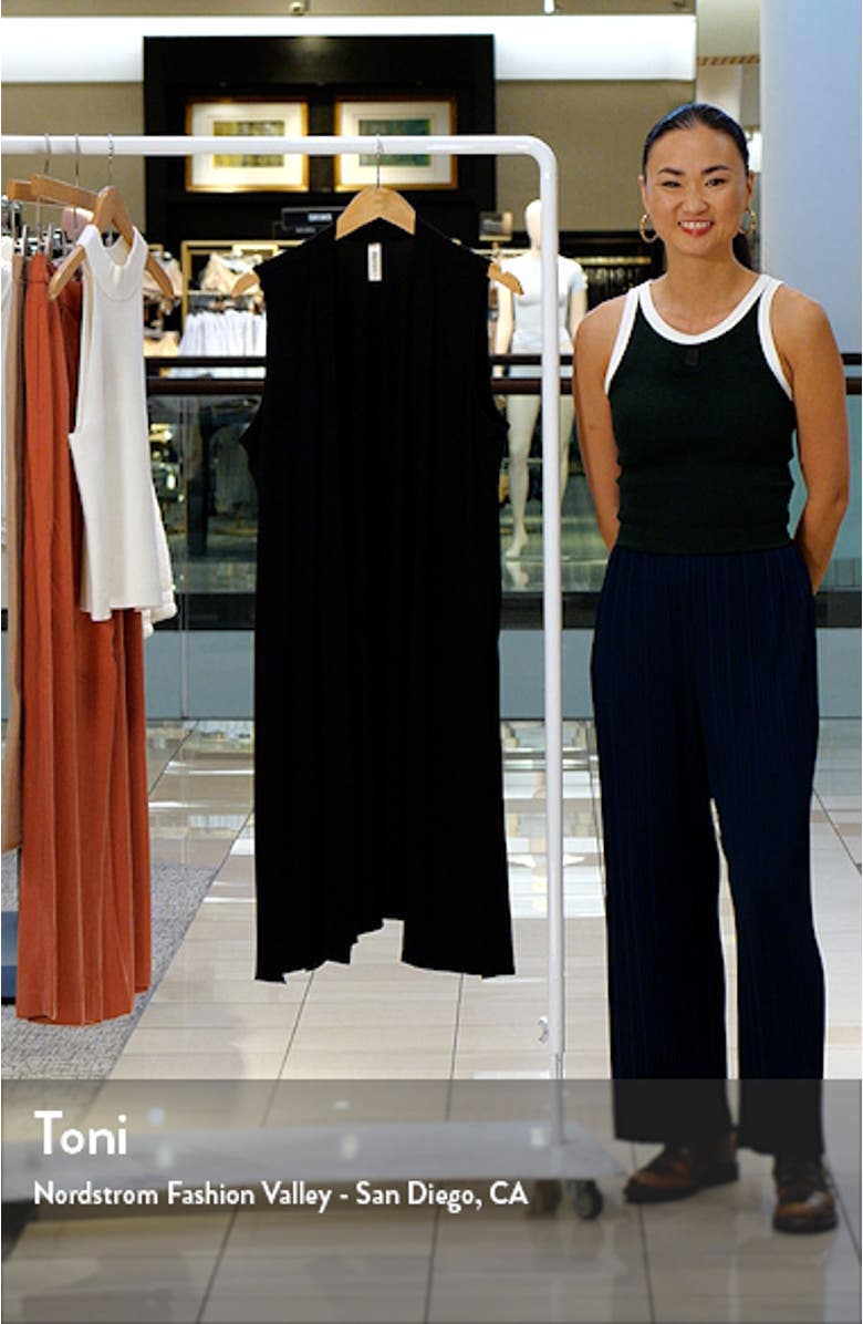 Open Front Long Vest, sales video thumbnail