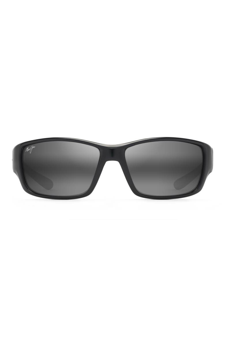 Local Kine 61mm Polarized Sunglasses, Main, color, BLACK/ GREY/ MAROON