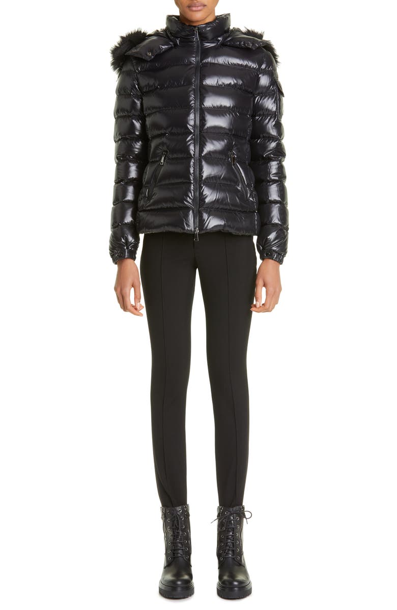 Moncler Badyf Down Jacket with Removable Faux Fur Trim, Alternate, color,