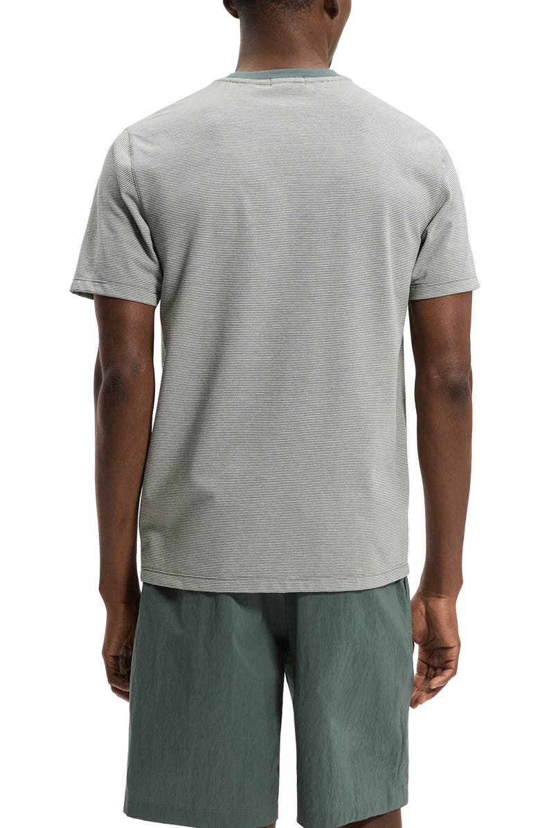 Theory Bird's Eye Ringer T-Shirt, Alternate, color, Pine Grove Multi