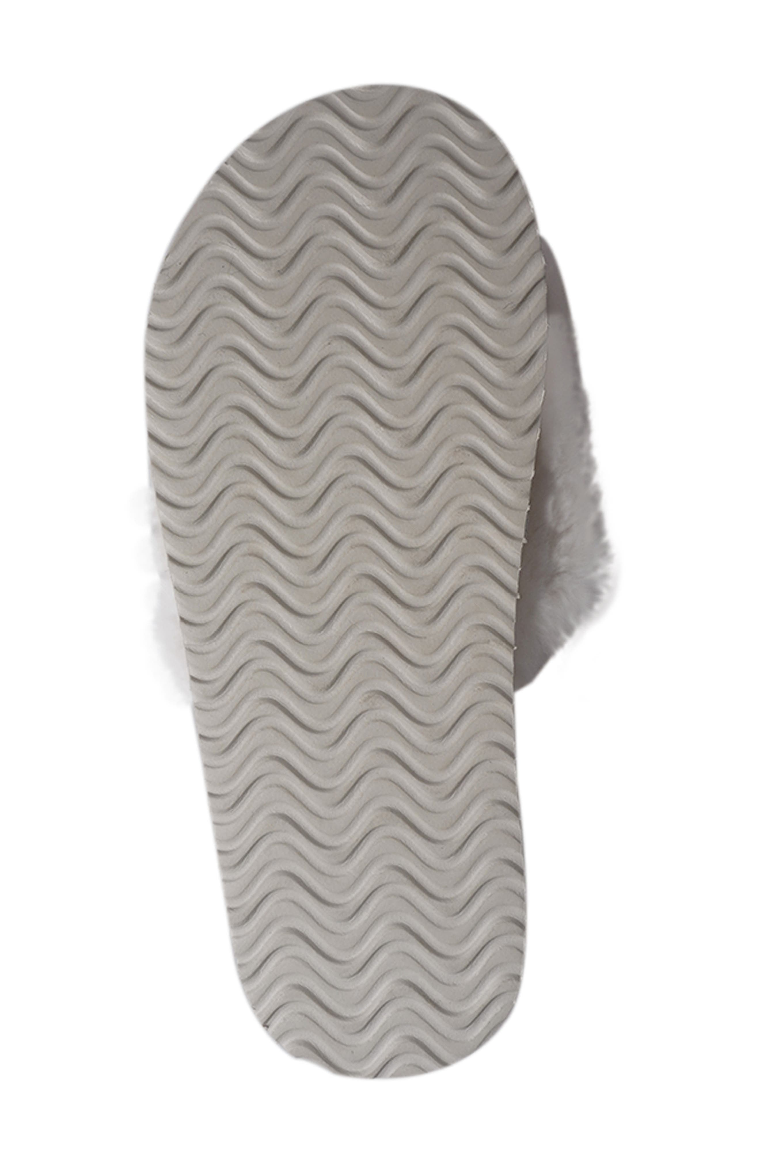 Candie's Zazas Faux Fur Slide Sandal, Alternate, color, Natural