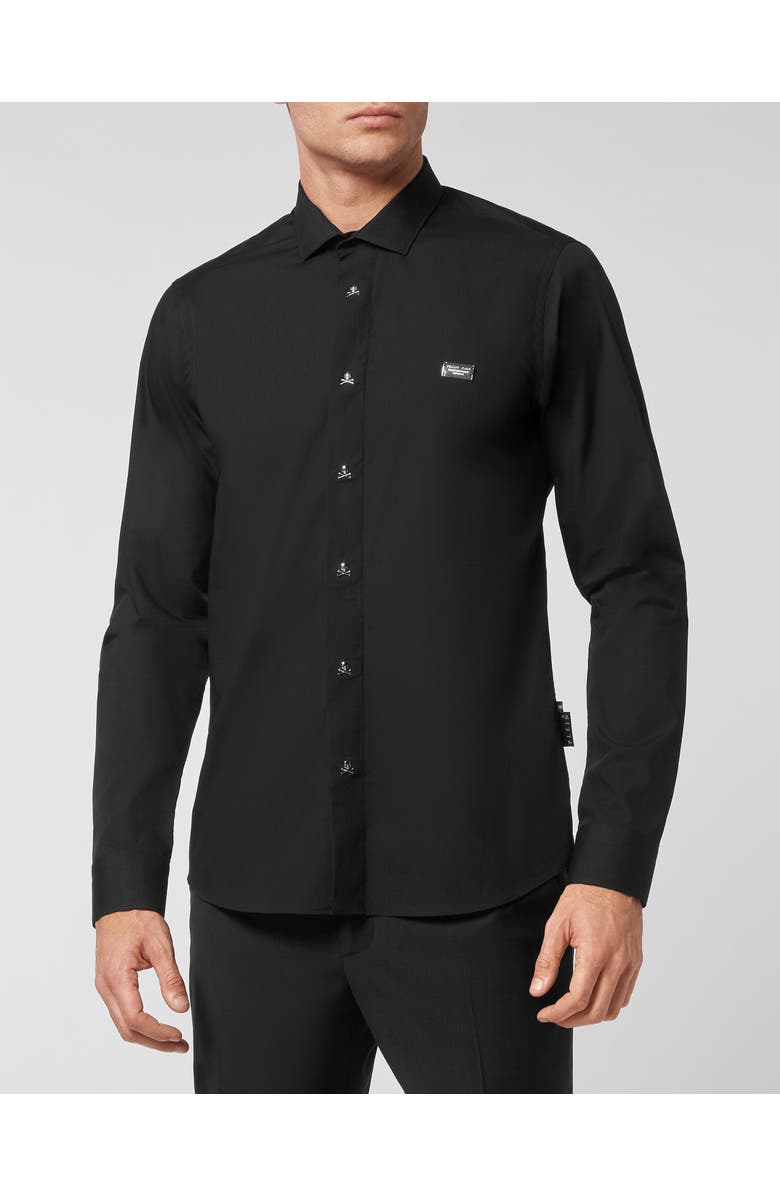 PHILIPP PLEIN Shirt Sugar Daddy Cut Ls Men, Main, color, Black