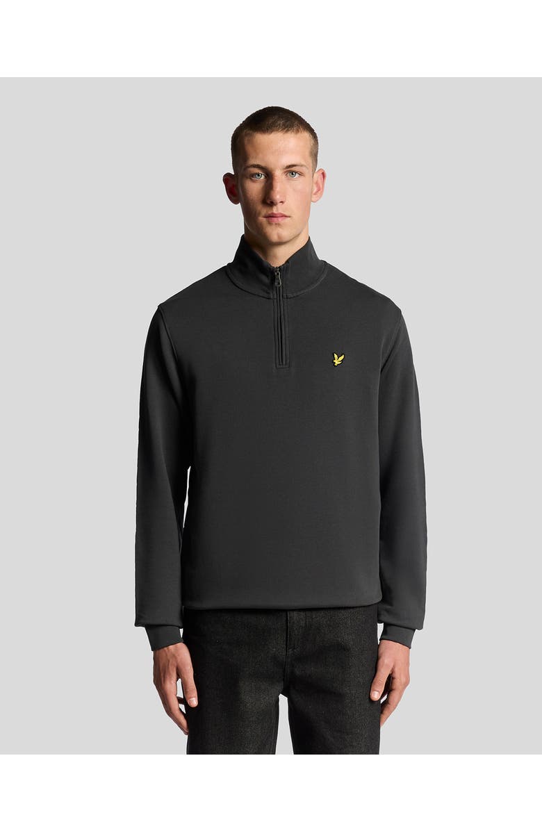 Lyle & Scott Loopback Quarter Zip Sweat, Main, color, Gunmetal
