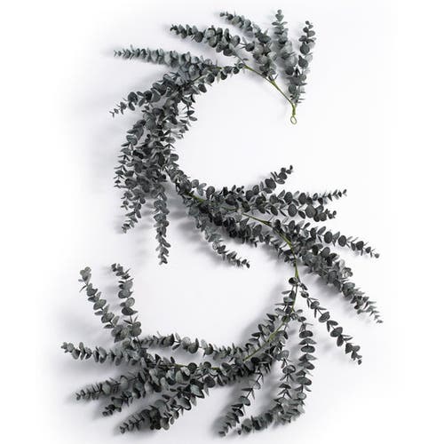 Darby Creek Trading Midnight Eucalyptus Fall Halloween Table Runner Mantel Garland In Black