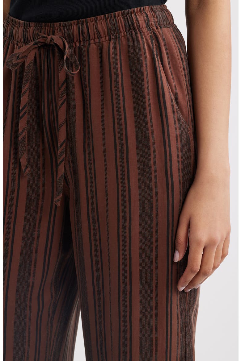 Wide Leg Drawstring Pants, Alternate, color, SUNSET TRUFFLE