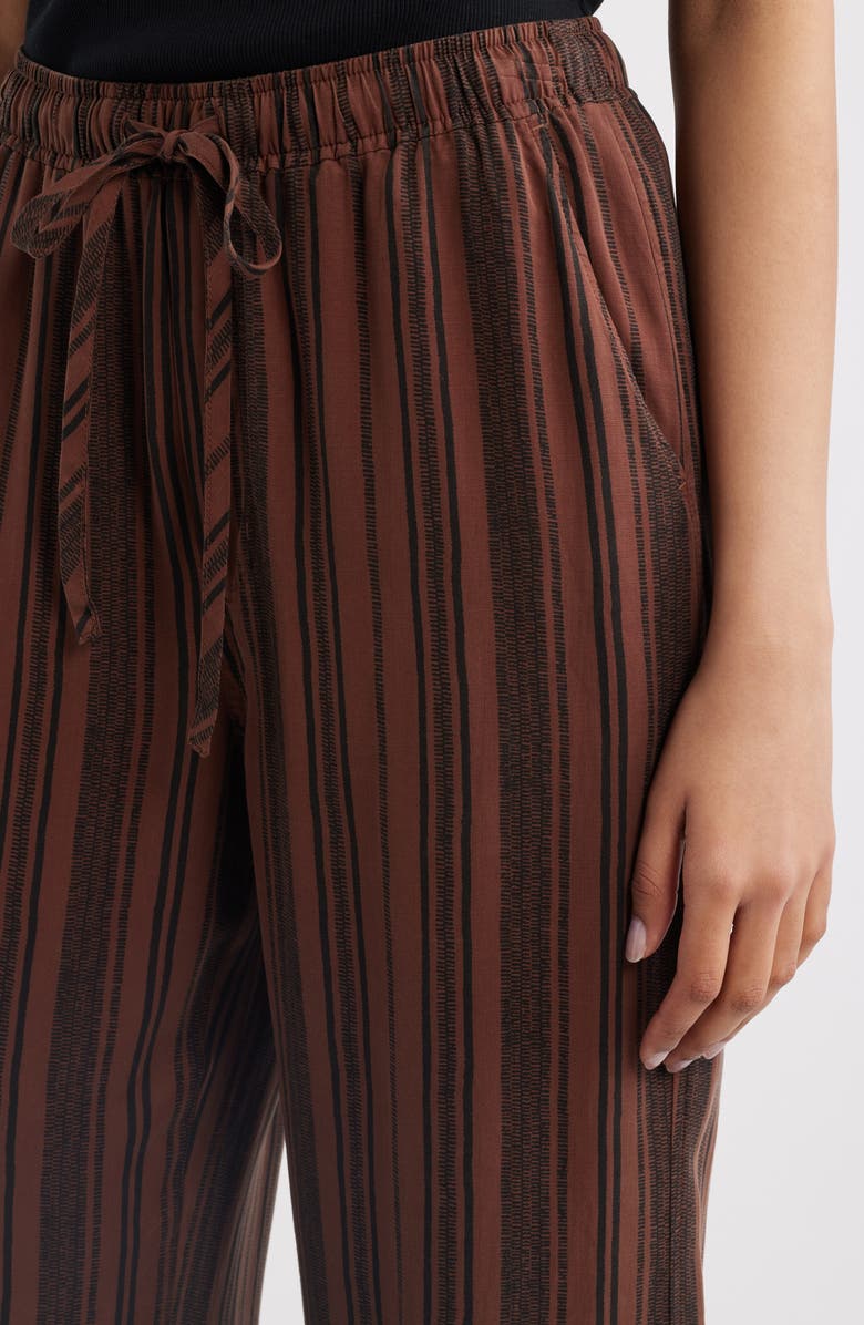 Cloth & Stone Wide Leg Drawstring Pants, Alternate, color, Sunset Truffle