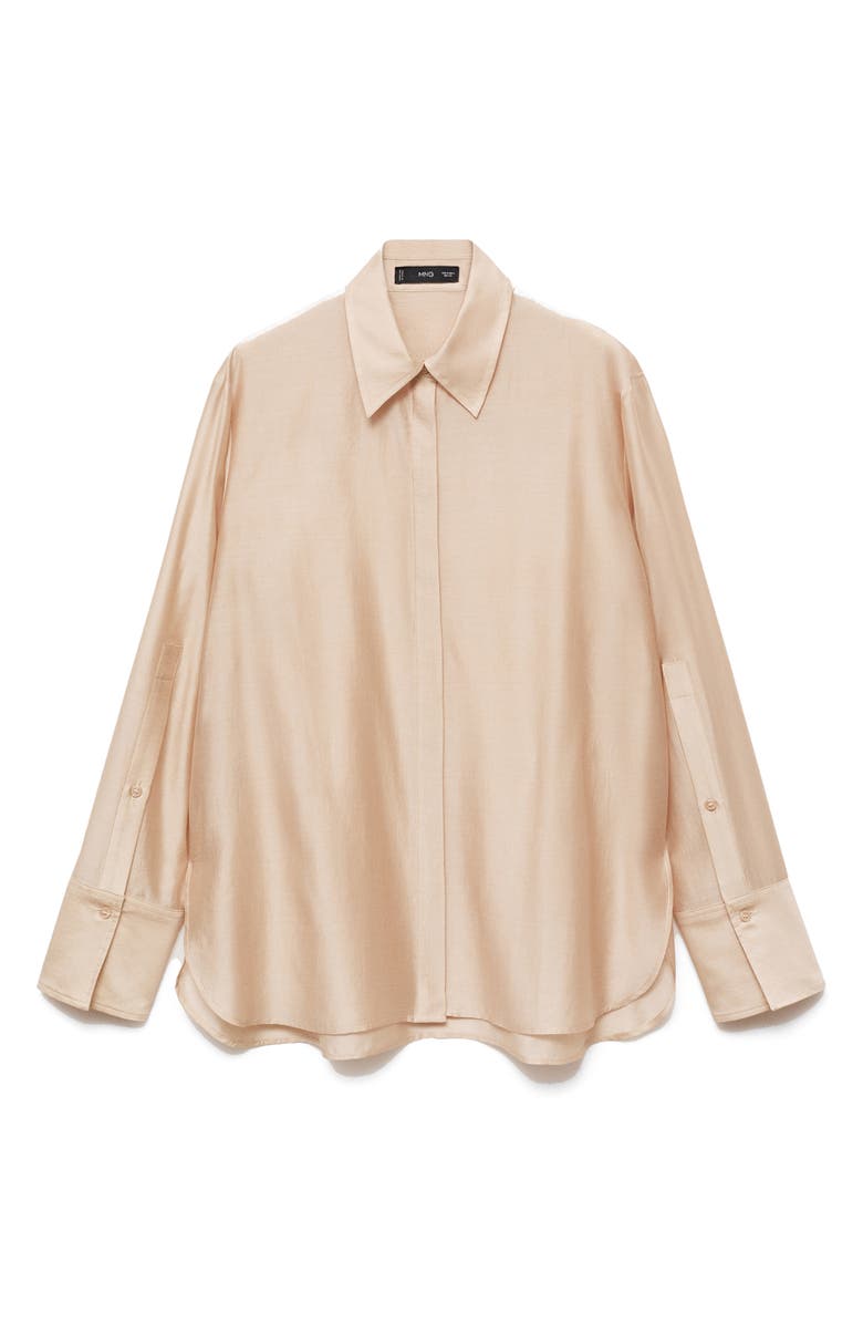 MANGO Satin Shirt, Main, color,