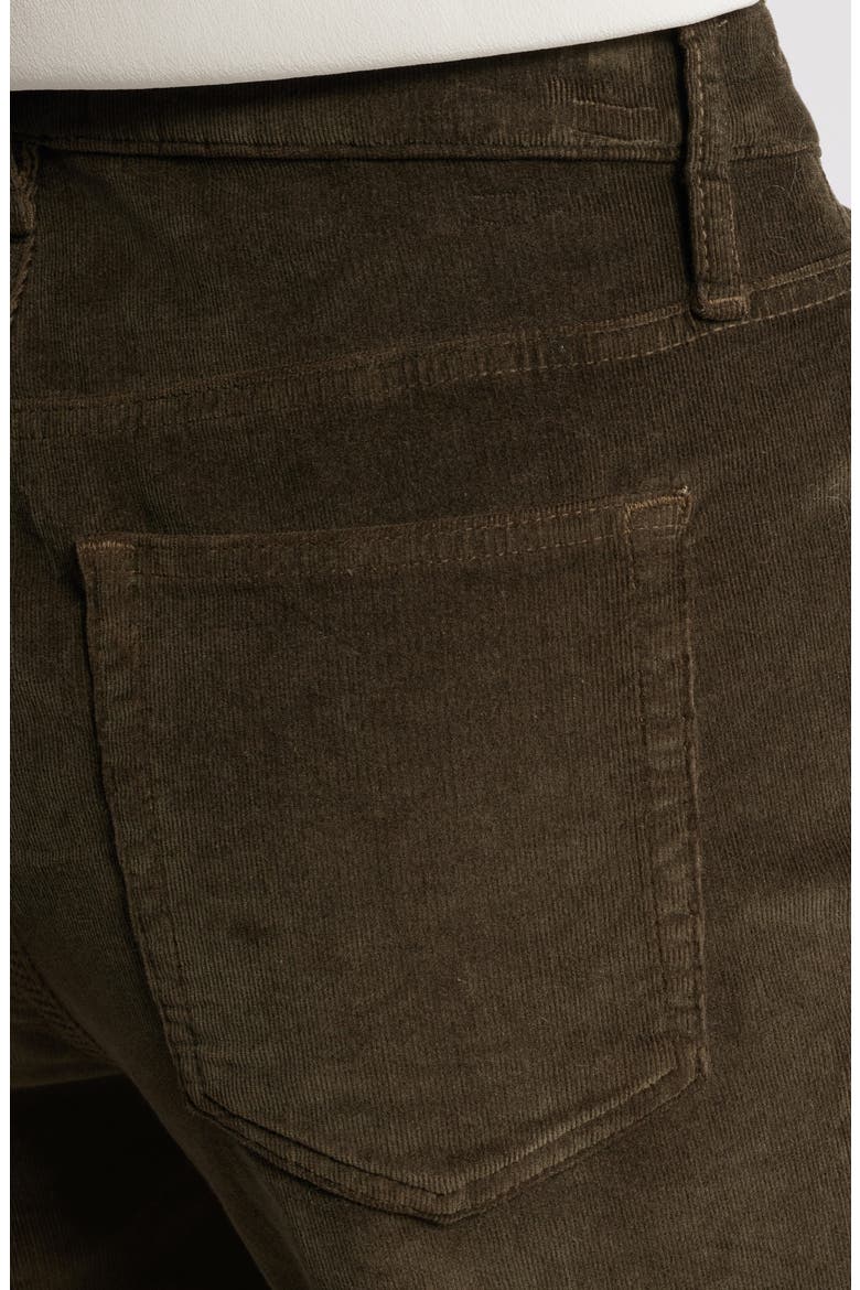 Le Pixie Slim Palazzo Corduroy High Waist Wide Leg Pants, Alternate, color, RICH MILITARY