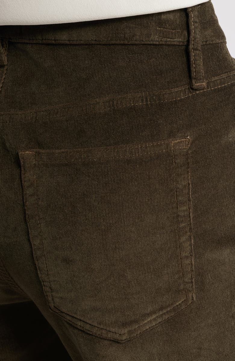 FRAME Le Slim Palazzo Corduroy Pants, Alternate, color, Rich Military
