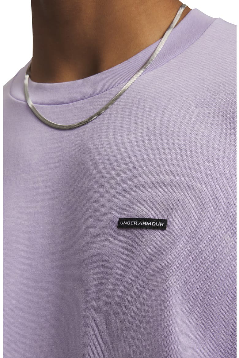 UA Logo Patch Oversize T-Shirt, Alternate, color, PURPLE CREST