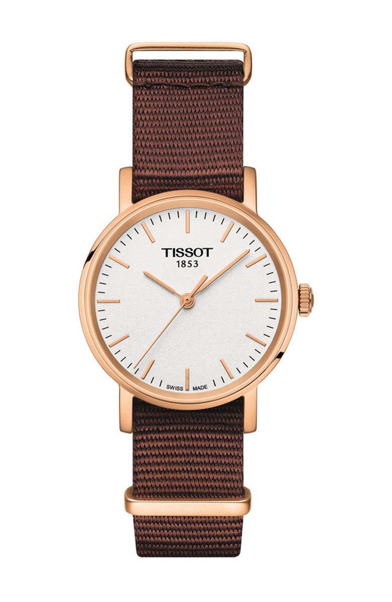 Tissot Women's Every Time Textile Strap Watch, 30mm, Main, color,