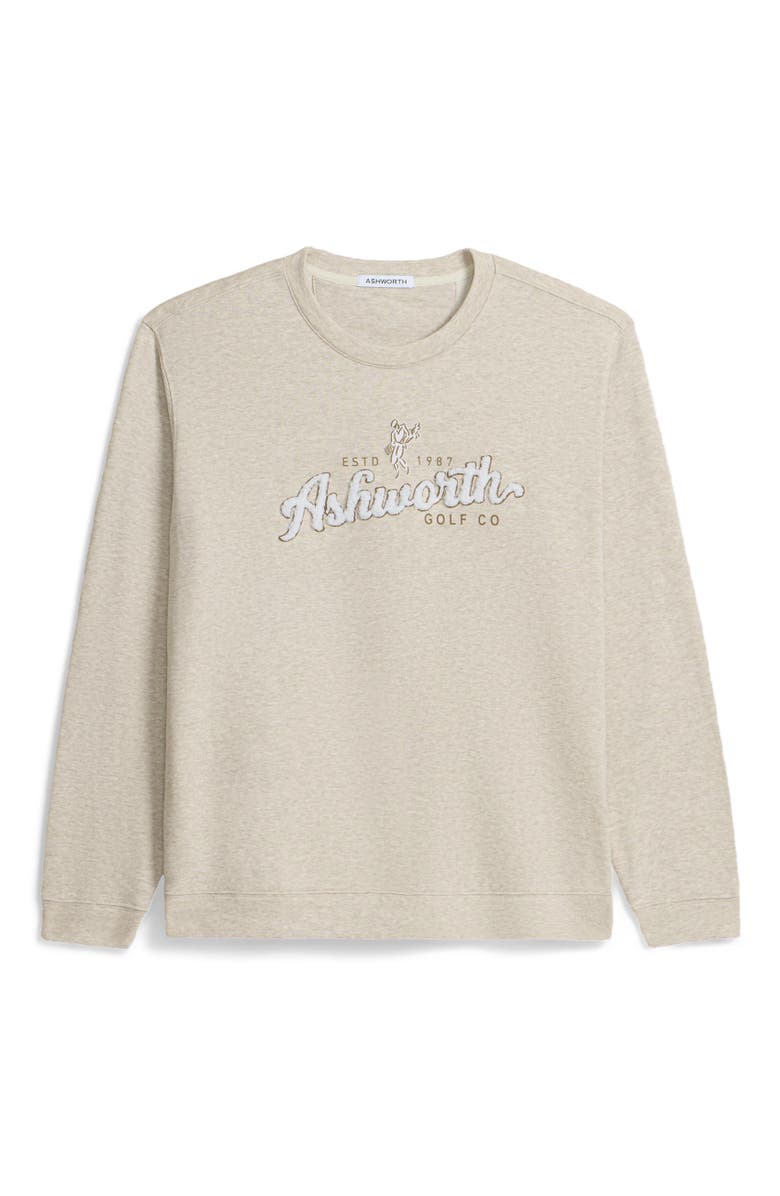 ASHWORTH GOLF Ashworth Soft Crew, Alternate, color, Oatmeal Heather