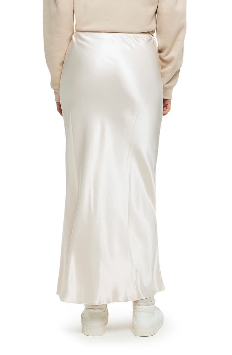 River Island Bias Cut Satin Maxi Skirt, Alternate, color,