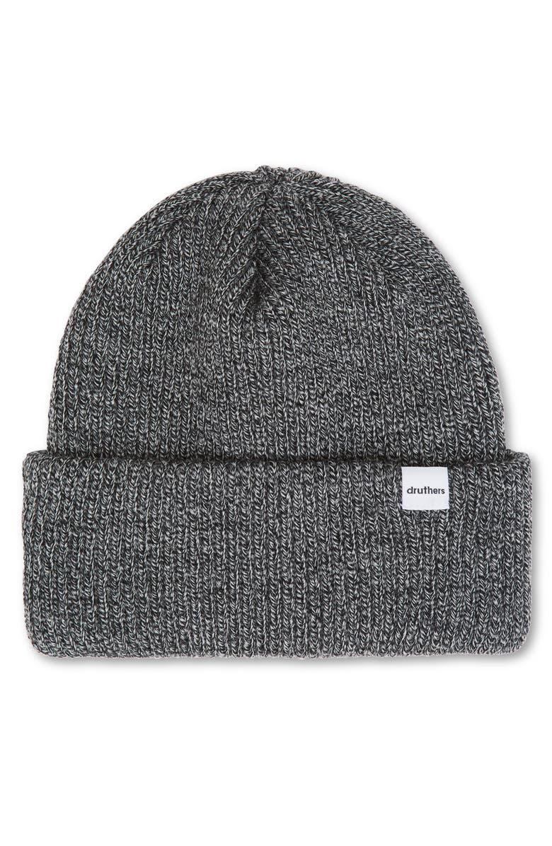 Druthers NYC Merino Wool Ribbed Beanie, Main, color, 