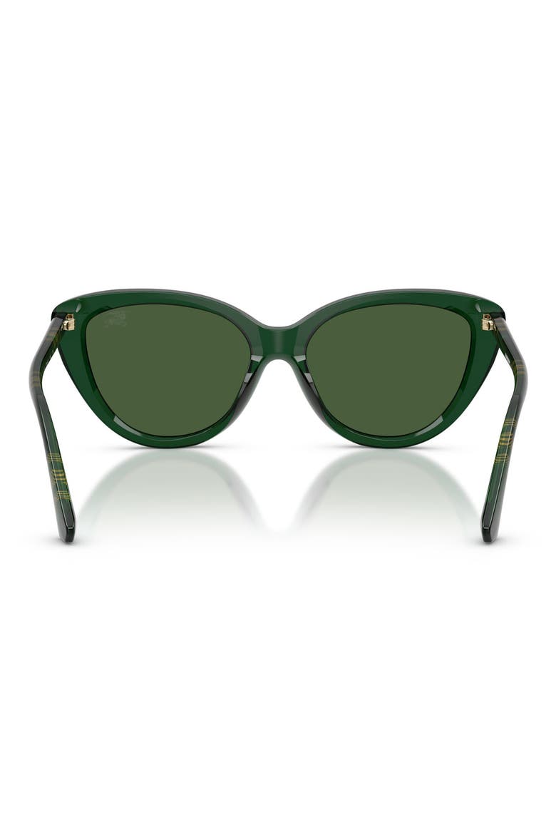 55mm Cat Eye Sunglasses, Alternate, color, GREEN
