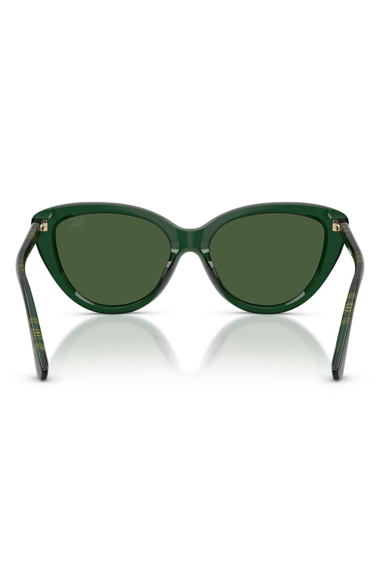 Burberry 55mm Cat Eye Sunglasses, Alternate, color, Green