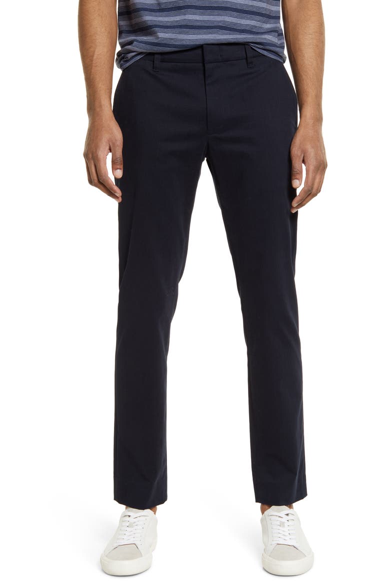 Griffith Stretch Cotton Twill Chino Pants, Main, color, COASTAL