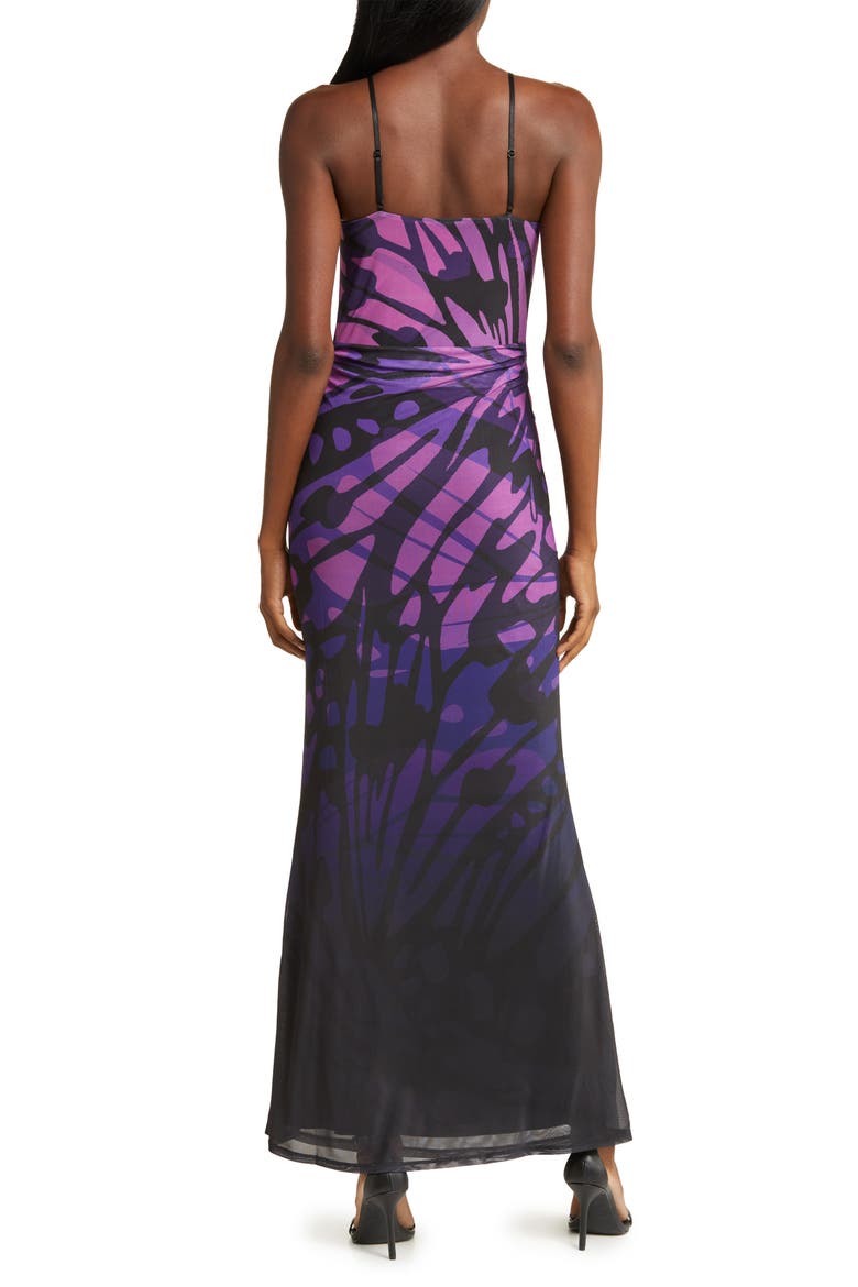 Gillian Ombré Asymmetric Slipdress, Alternate, color, BUTTERFLY OMBRE