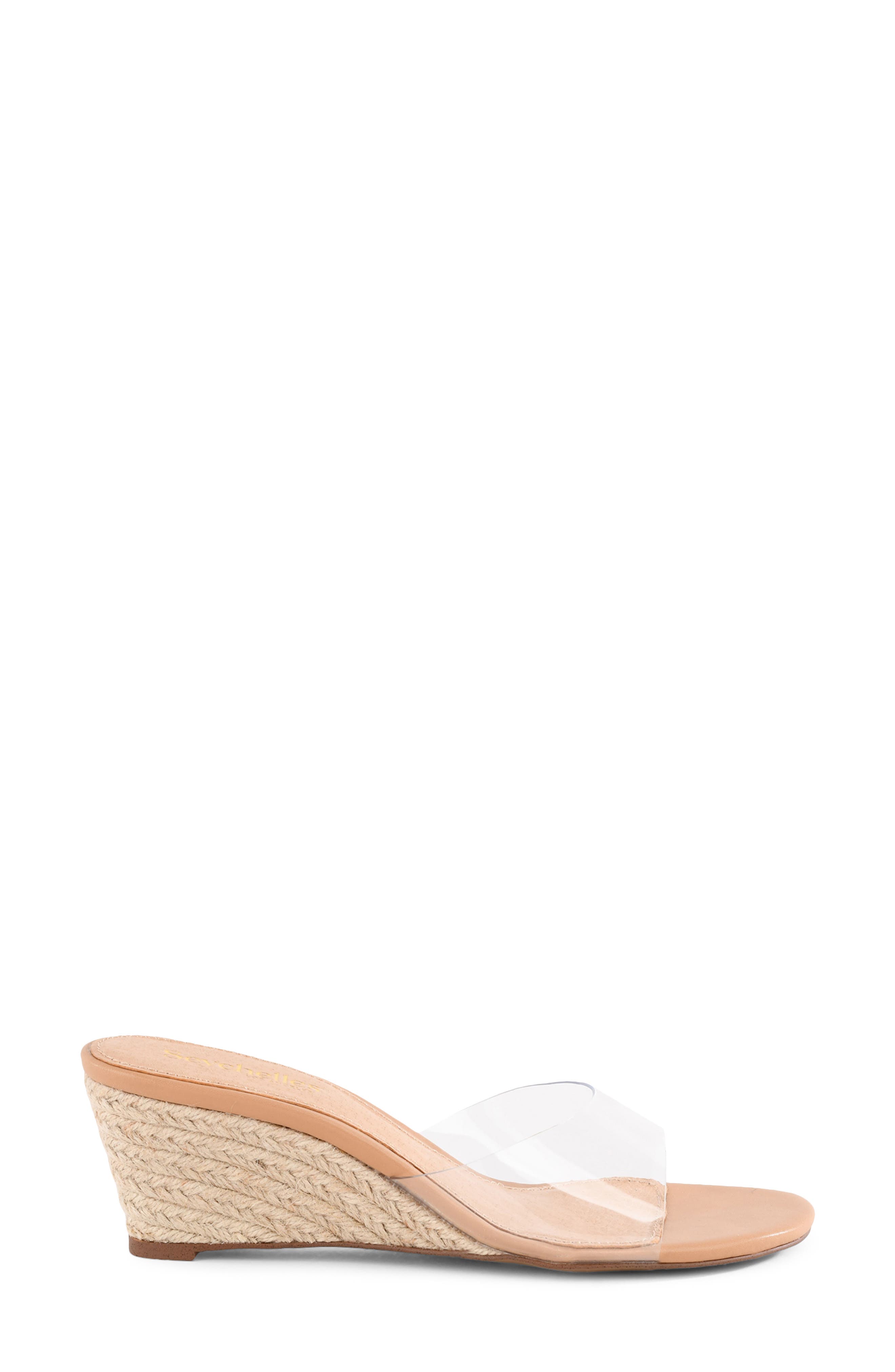 Just Like That Wedge Sandal, Alternate, color, CLEAR