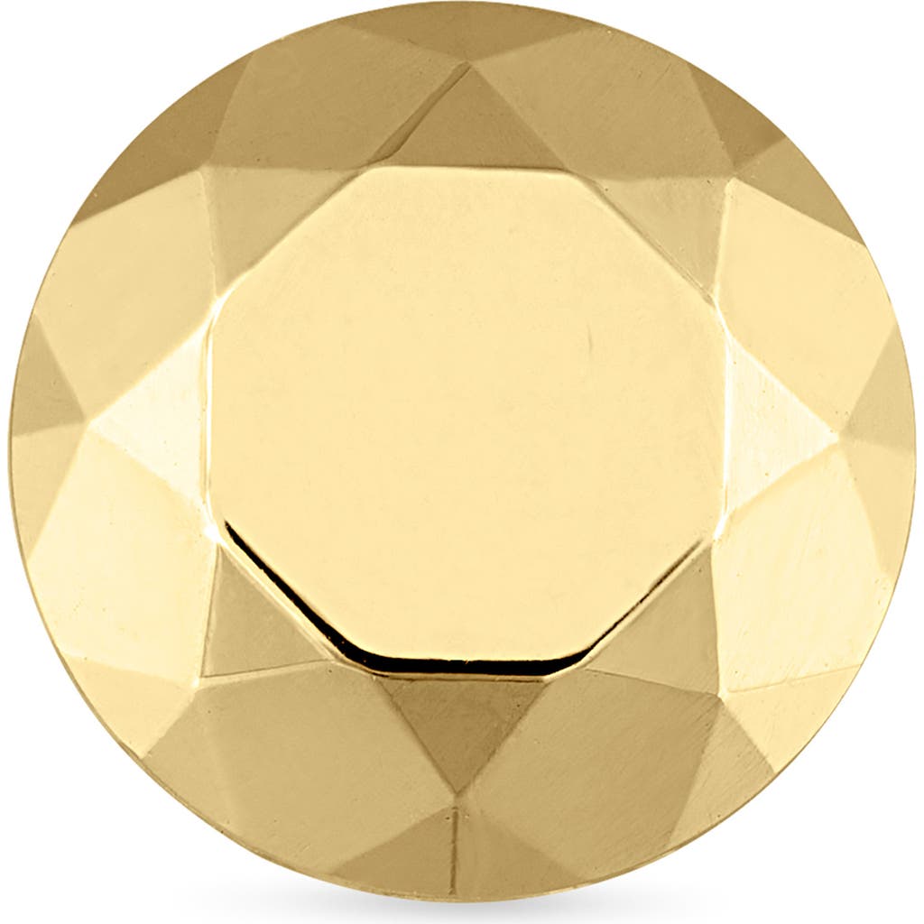 Maria Tash Faceted Round Single Threaded Stud Earring In Yellow Gold