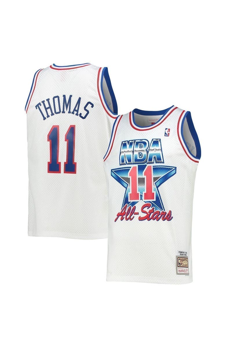 Mitchell & Ness Men's Mitchell & Ness Isiah Thomas White Eastern Conference Hardwood Classics 1992 NBA All-Star Game Swingman Jersey, Alternate, color, 