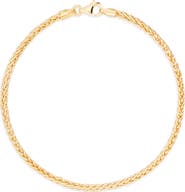 Bony Levy 14K Yellow Gold Wheat Chain Bracelet