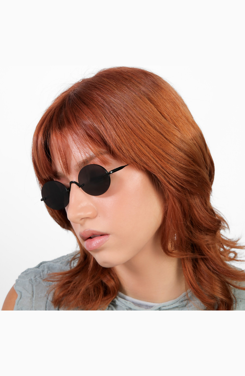 Lyndon Eyewear Havana Sunglasses, Alternate, color, Matte Black / Grey