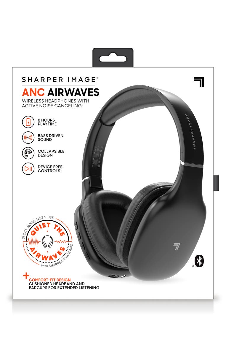 ANC Airwaves Wireless Headphones, Alternate, color, BLACK