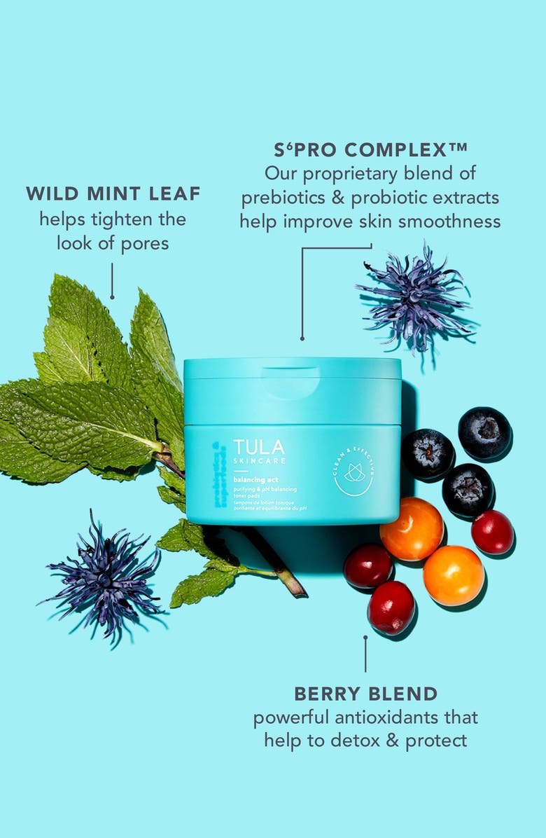 TULA Skincare Balancing Act Toner Pads, Alternate, color,
