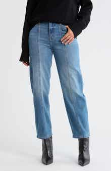 Vigoss Front Seam Barrel Jeans